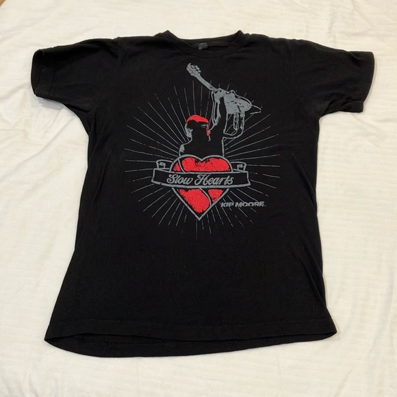 Kip Moore Slow Hearts Graphic Tee by tultex pre shrink ring spun cotton - Picture 1 of 11